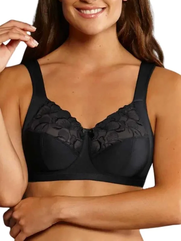 seamless cotton briefs-Lucia Comfort Bra - Black