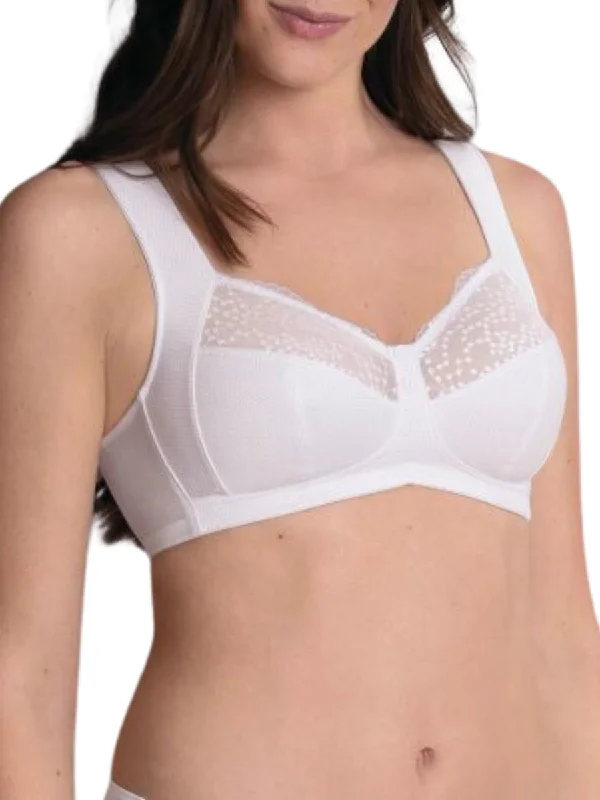 cotton bikini panties-Orely Support Soft Cup Bra - White