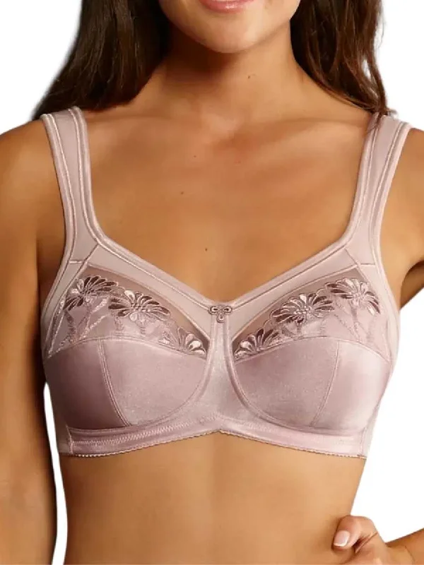 breathable boyshorts underwear-Safina Support Bra - Mellow Rose