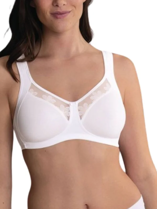 soft microfiber underwear-Sophia Moulded Comfort Bra - White