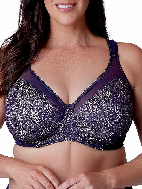 floral cotton panties-Beauty Everyday Minimiser Bra - Aubergine