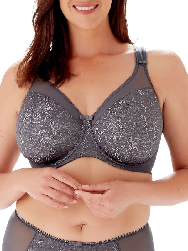 breathable hipster underwear-Beauty Everyday Minimiser Bra - Dark Gray