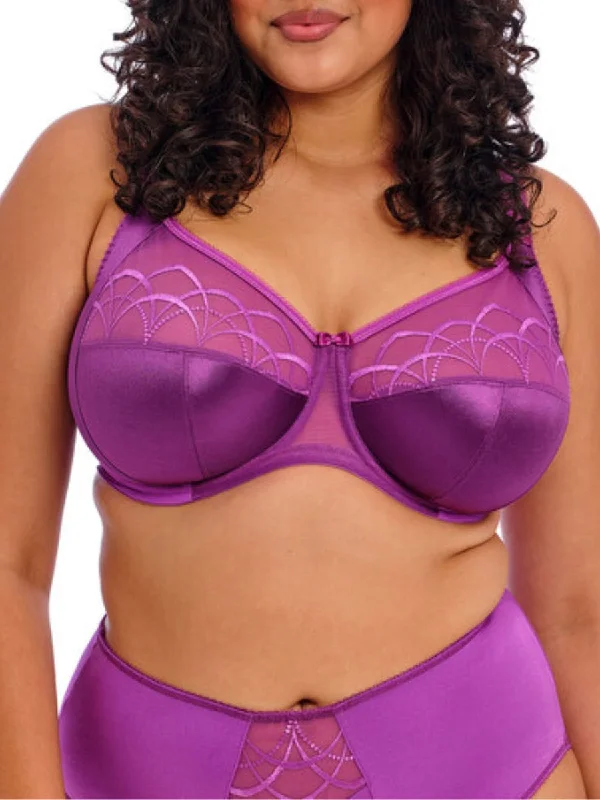 trendy satin underwear-Cate Full Cup Bra - Dahlia