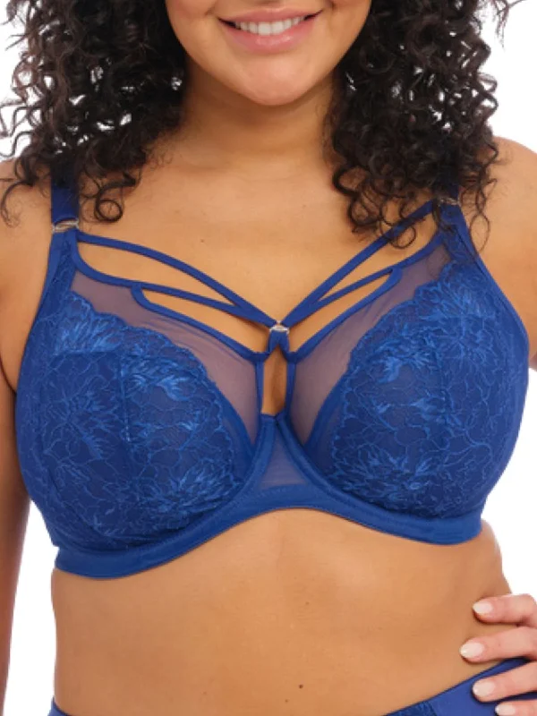 cotton bikini panties-Brianna Plunge Bra - Lapis