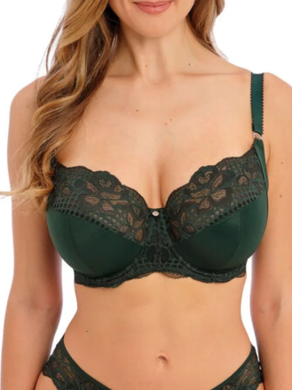 comfy boyshorts underwear-Reflect Side Support Bra - Deep Emerald