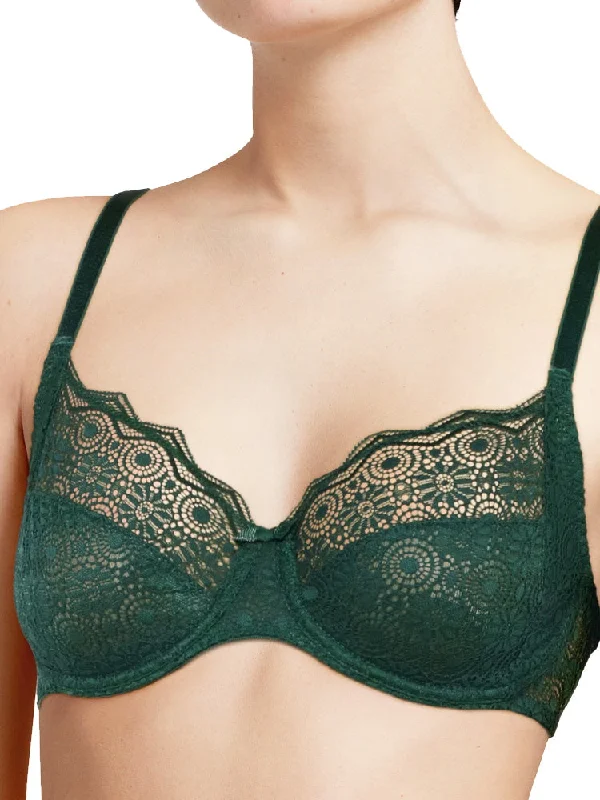 high-cut thong-Georgia Full Cup Bra - Sequioa Green