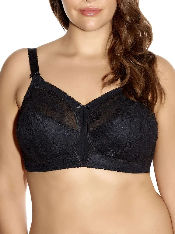 floral mesh panties-Alice Soft Cup Bra - Black