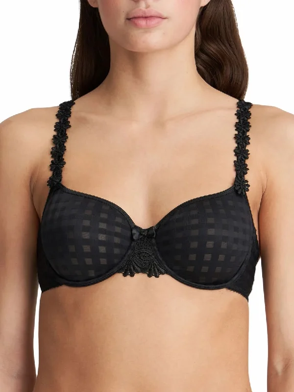 floral mesh panties-Avero Full Cup Seamless Bra - Black