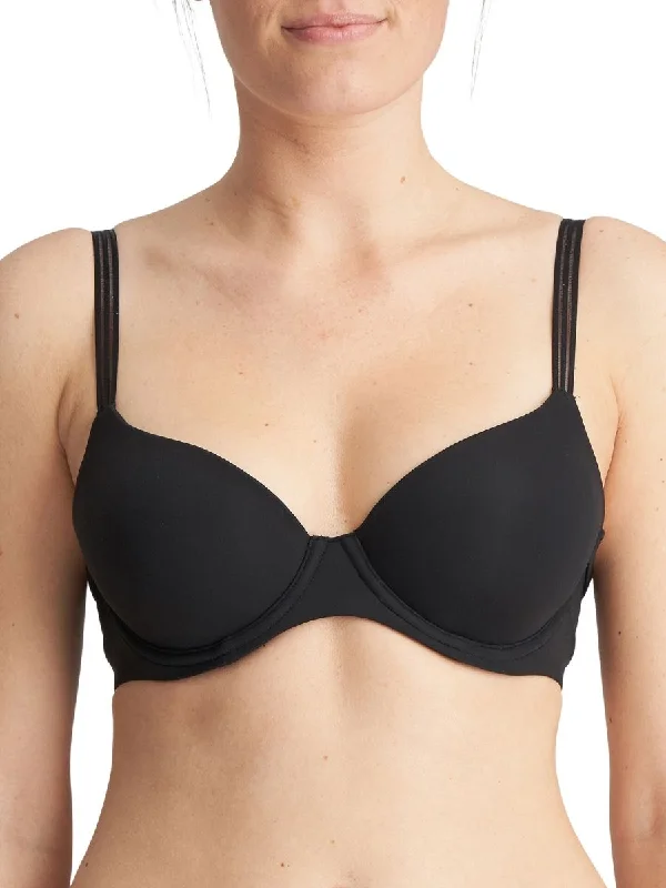 trendy hipster panties-Louie Spacer Full Cup Bra - Black