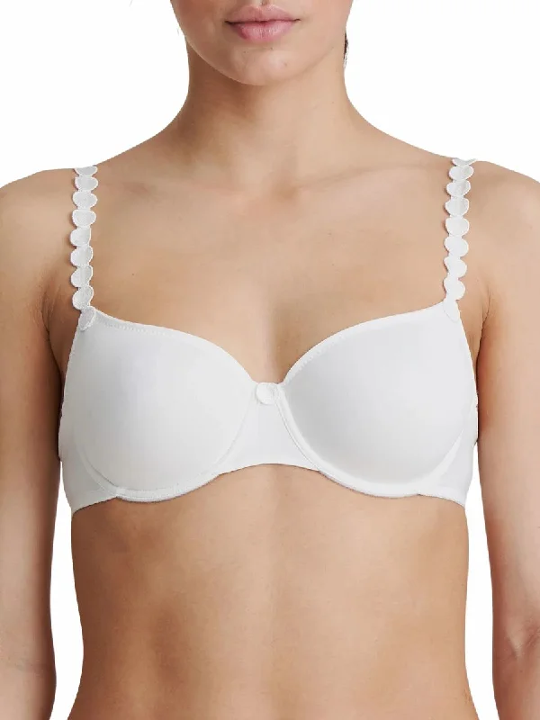 organic cotton underwear-Tom Full Cup Bra - White