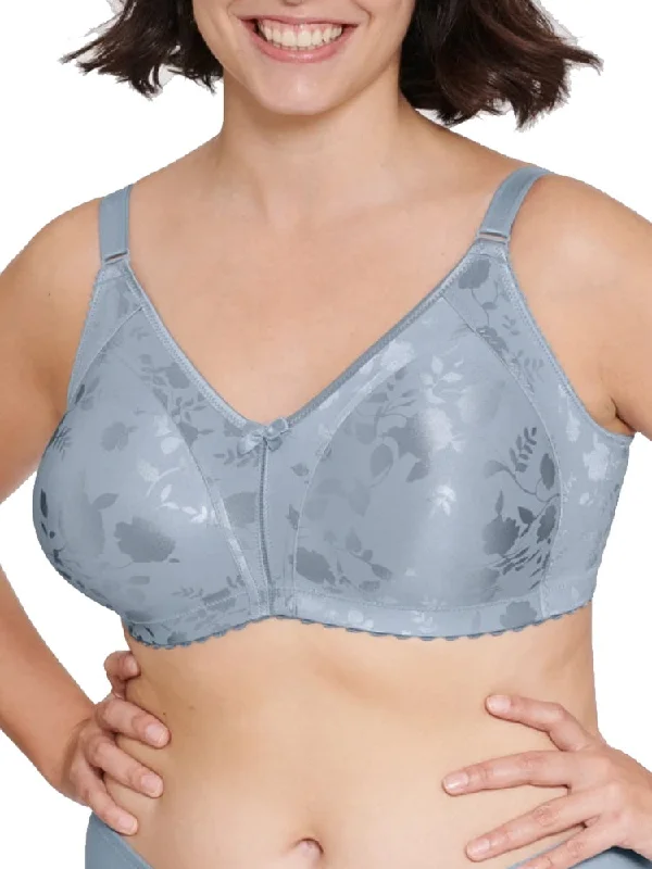 women’s satin boyshorts-Minimiser Soft Cup Bra - Raindrops