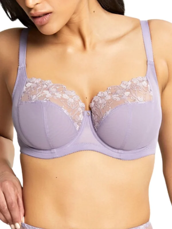 stretchy lace thong-Emilia Full Cup Bra - Lilac