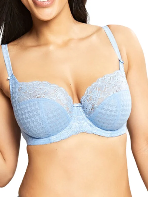 stretchy lace thong-Envy Full Cup Bra - Sky Blue