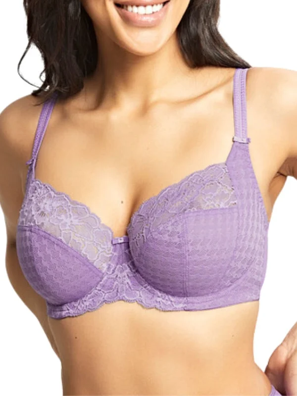 breathable lace thong-Envy Full Cup Bra - Violet