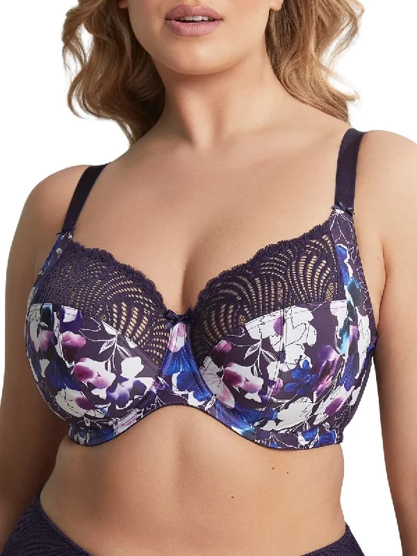 women’s sports briefs-Arianna Full Cup Bra - Damson Floral