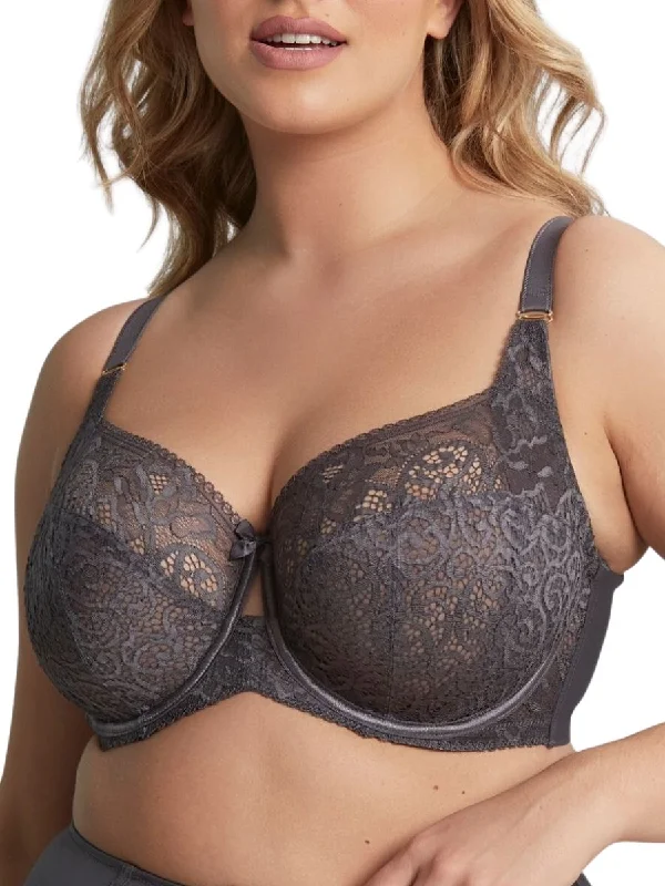 floral cotton panties-Estel Full Cup Bra - Kitten Grey