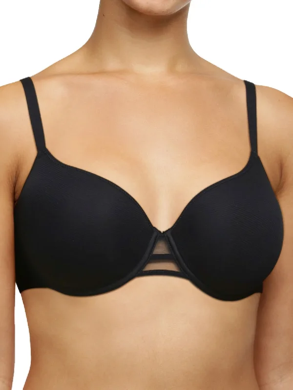 lightweight mesh underwear-Nais Spacer Full Cup Bra - Black