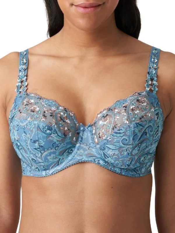 soft stretch thong-Alalia Full Cup Bra - Autumn Blue