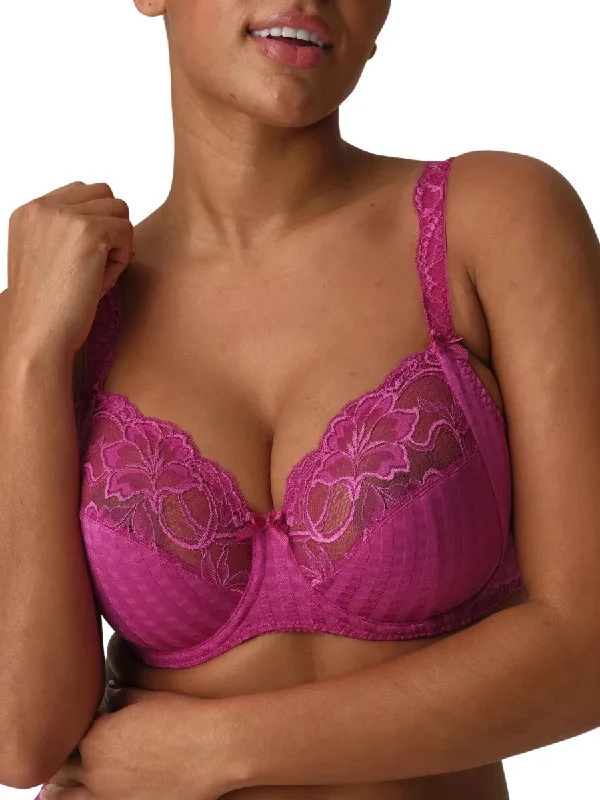 comfy mesh underwear-Madison Full Cup Bra - Fuchsia Fiesta