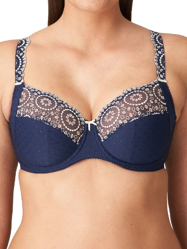 lightweight briefs-Osino Full Cup Bra - Sapphire Blue