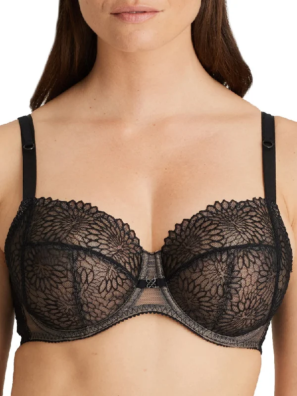 women’s sports briefs-Sophora Full Cup Bra - Black