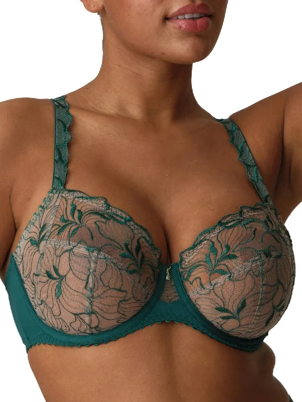 high-waisted cotton panties-Springdale Full Cup Bra - Jasper Green