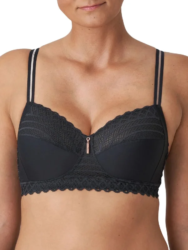 luxury silk thong-East End Full Cup Wireless Bra - Charcoal