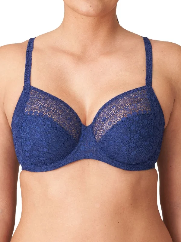 cozy flannel underwear-Epirus Full Cup Bra - Royal