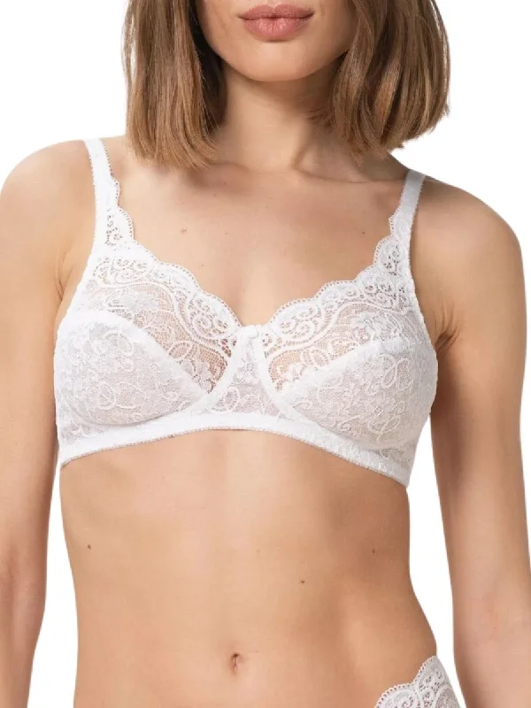 women’s period thong-Amourette 300 Non Wired Bra - White