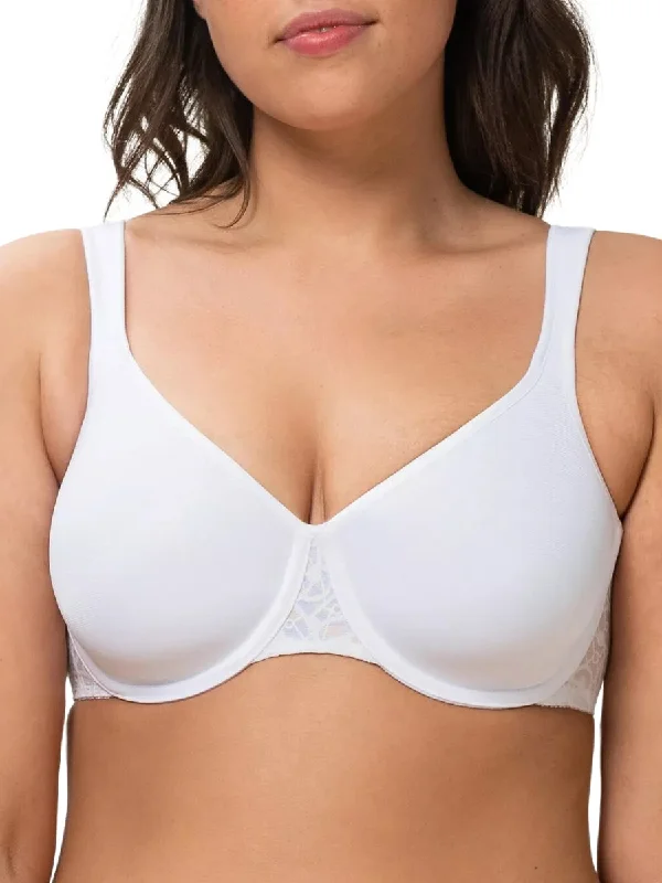 trendy mesh thong-Comfort Minimizer Bra - White