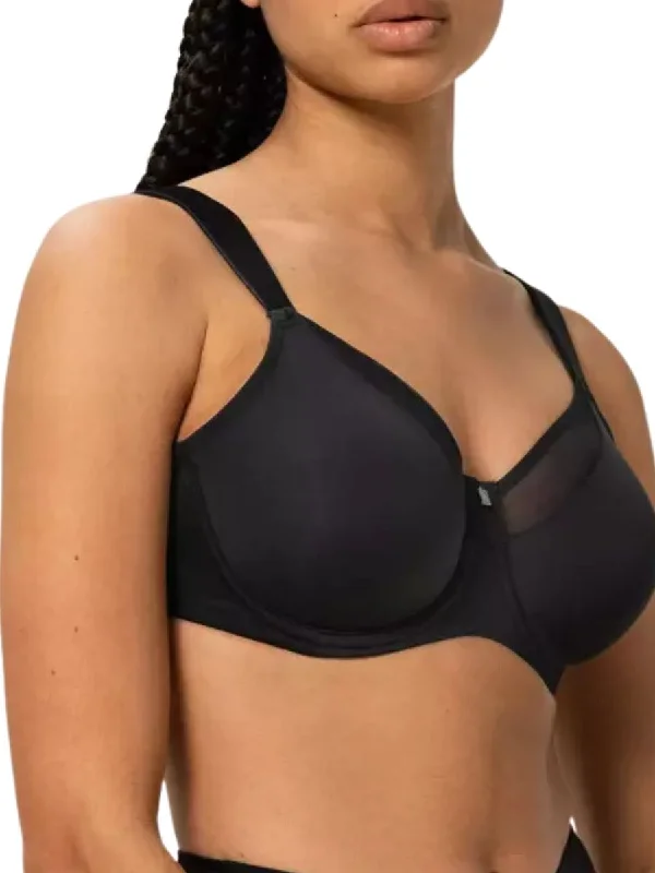 trendy hipster panties-True Shape Sensation High Apex Bra - Black