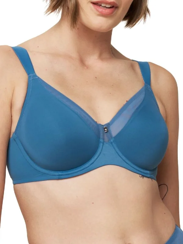 everyday cotton briefs-True Shape Sensation High Apex Bra - Liberty Blue