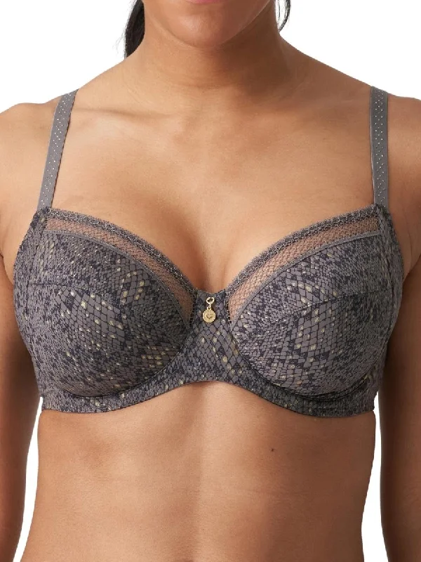 breathable satin panties-Twist Villemin Full Cup Bra - Kitten Grey