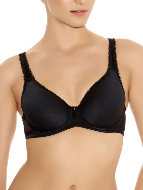 women’s seamless briefs-Basic Beauty Contour Spacer Bra - Black