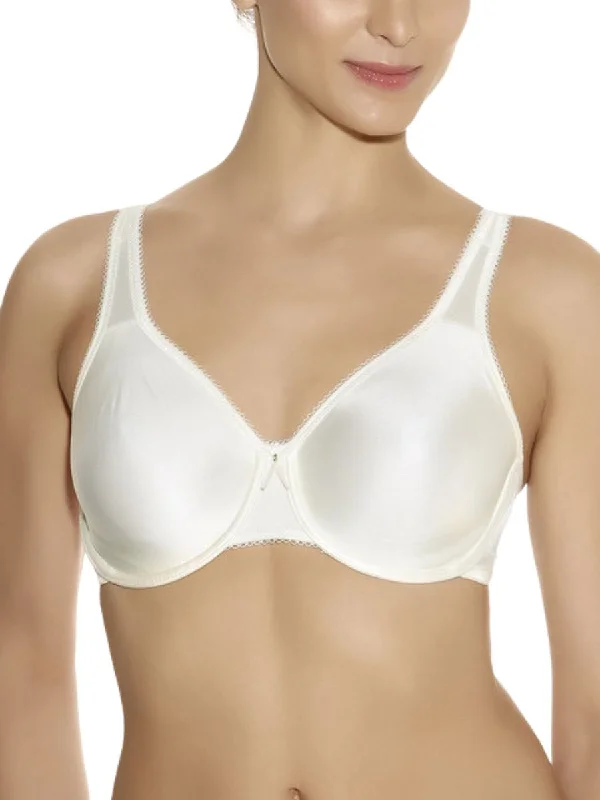 women’s cozy underwear-Basic Beauty Full Figure Underwire Bra - Ivory