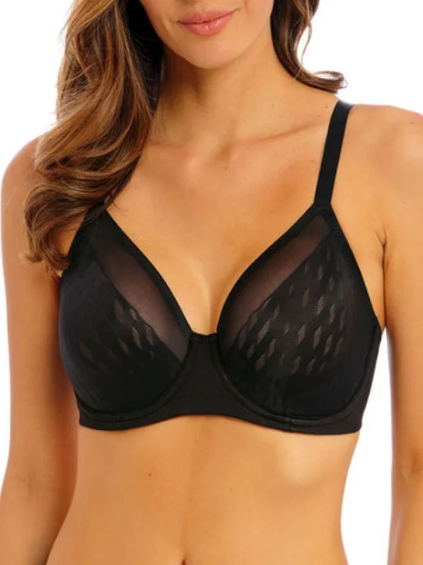 supportive high-waist underwear-Elevated Allure Underwire Bra - Black