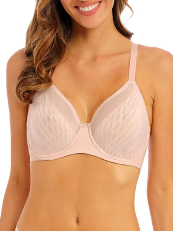 women’s satin hipster-Elevated Allure Underwire Bra - Rose Dust