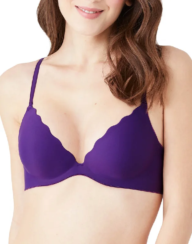 breathable lace panties-b.tempt'd by Wacoal B.Wow'd Push-Up Contour Bra Grape Royale 958287