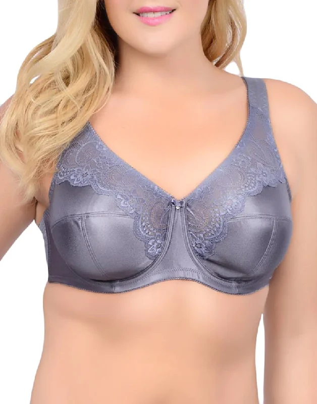 women’s satin briefs-QT Intimates Brandy 3 Part Cup Bra 55458