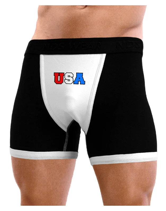 men’s cozy briefs-Collegiate USA Mens Boxer Brief Underwear