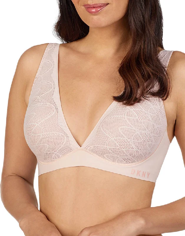 stretchy cotton underwear-DKNY Lace Comfort Wireless Bra DK7082