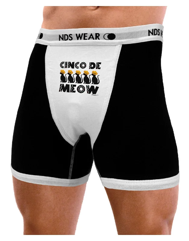 seamless sports briefs-Five Cats - Cinco de Meow Mens Boxer Brief Underwear by TooLoud