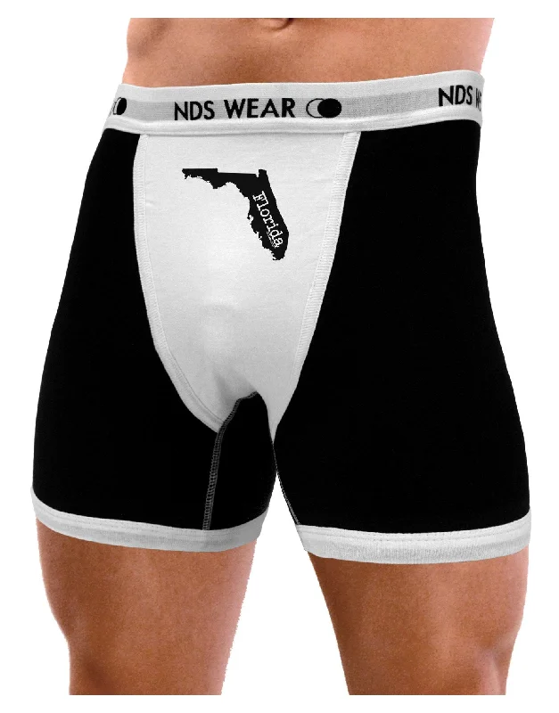 trendy boxer briefs-Florida - United States Shape Mens Boxer Brief Underwear by TooLoud