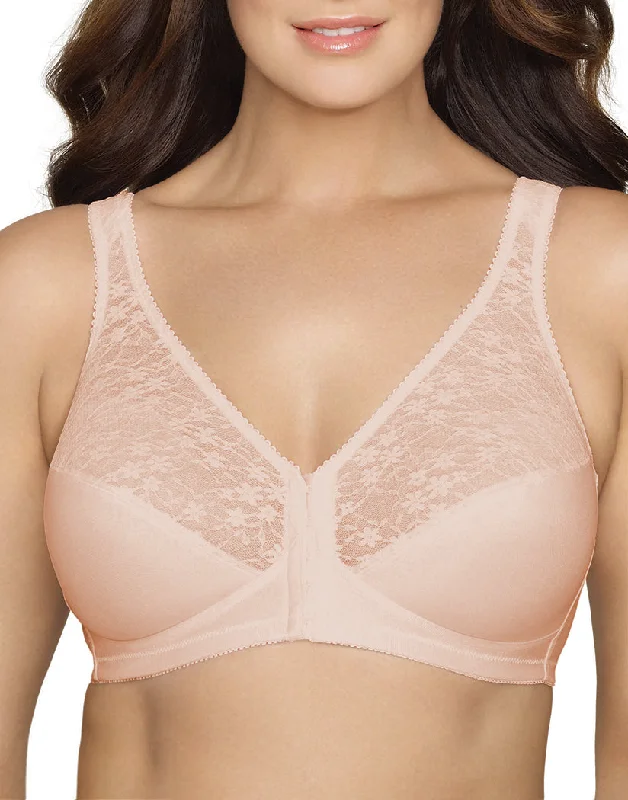 organic cotton underwear-Exquisite Form Fully Front Close with Lace Posture Bra 5100565