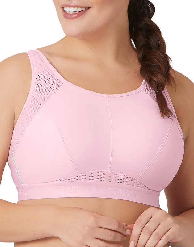 women’s luxury briefs-Glamorise No-Sweat Mesh Sports Bra 1068