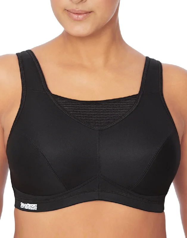 women’s cozy briefs-Glamorise Women's Elite Performance Cami Sports Bra Black 1067