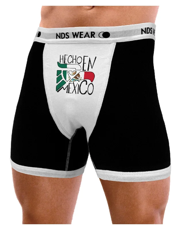 trendy athletic boxers-Hecho en Mexico Design - Mexican Flag Mens Boxer Brief Underwear by TooLoud