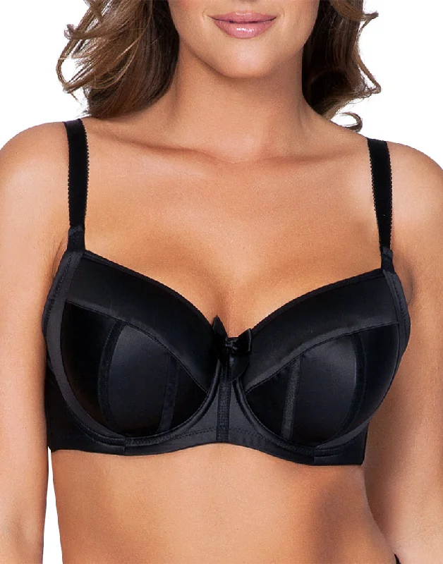 stretchy lace thong-Parfait Charlotte Padded Bra Black 6901