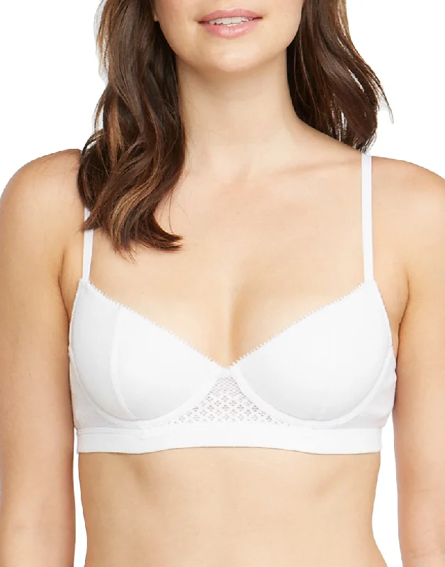 breathable mesh underwear-On Gossamer Silk Modal Demi Underwire Bra G3151