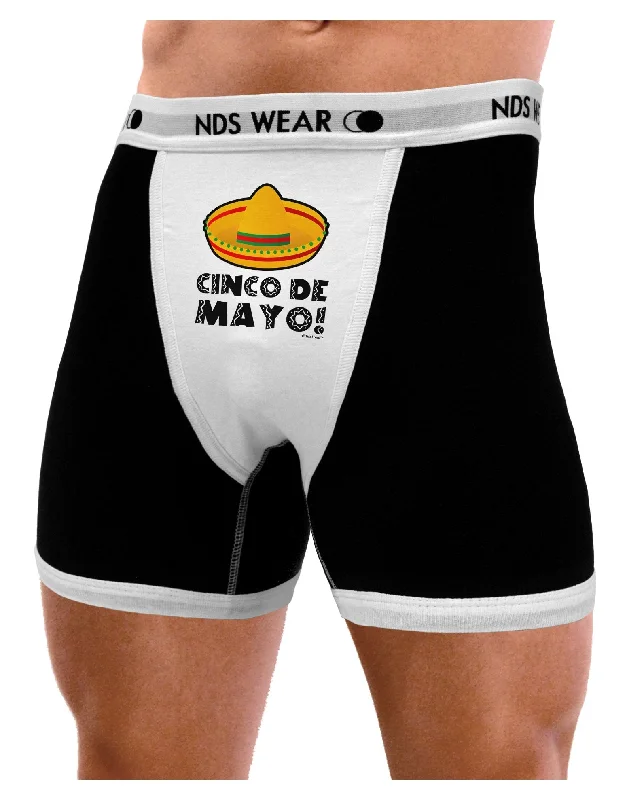 trendy cotton briefs-Sombrero Design - Cinco de Mayo Mens Boxer Brief Underwear by TooLoud